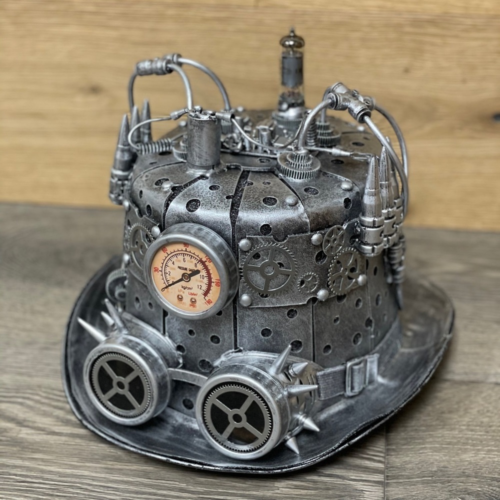 Steampunk Hat - Unisex- Silver/Pewter - NWT!